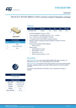 STAC4932F1MR datasheet cover page
