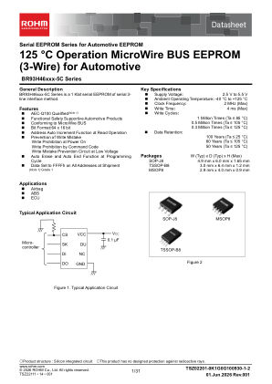 BR93H46FVM-5C datasheet cover page