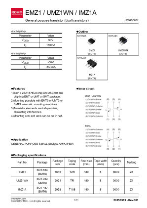 UMZ1WN 数据手册首页