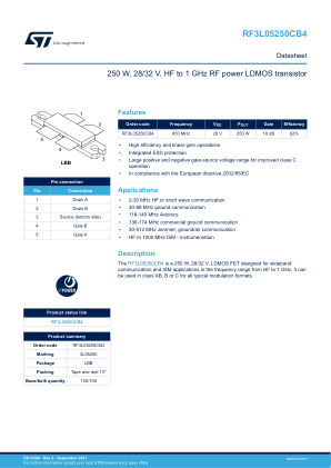 RF3L05250CB4 datasheet cover page