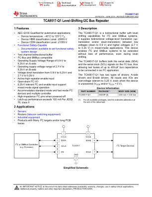 TCA9517-Q1 数据手册首页