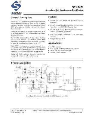 SY23421FAP datasheet cover page