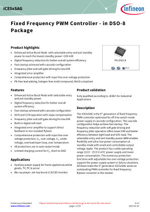 ICE5GSAG 数据手册首页