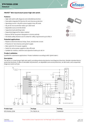 BTG70008A-1ESW datasheet cover page