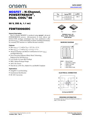 FDMT80060DC 数据手册首页