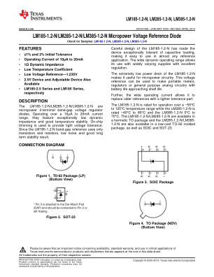 LM385-1.2-N 数据手册首页