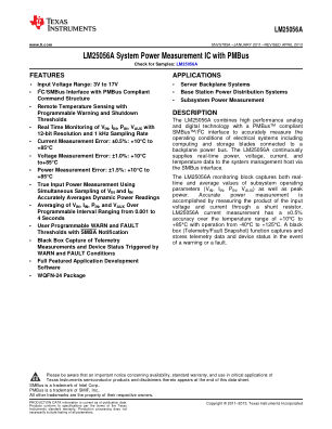 LM25056A datasheet cover page