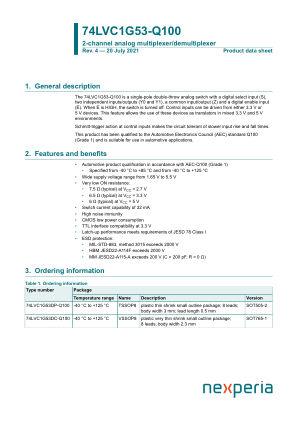 74LVC1G53DP-Q100125 datasheet cover page