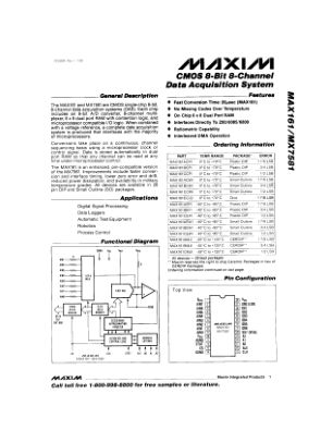 MAX161-MX7581 datasheet cover page