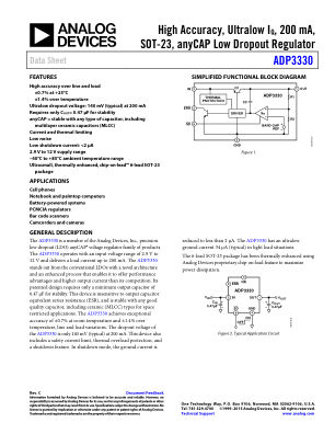 ADP3330 数据手册首页