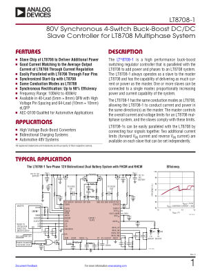 LT8708-1 datasheet cover page