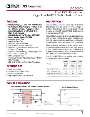 LTC7000A datasheet cover page