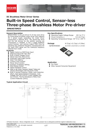 BM64070MUV datasheet cover page