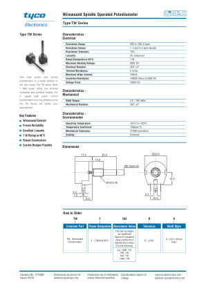 TW1502KA datasheet cover page