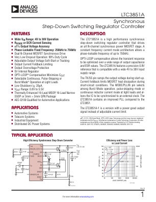 LTC3851A datasheet cover page