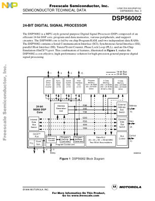 DSP56002 数据手册首页