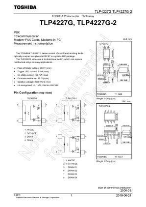 TLP4227G datasheet cover page