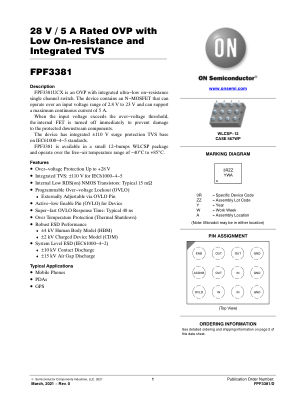 FPF3381 datasheet cover page
