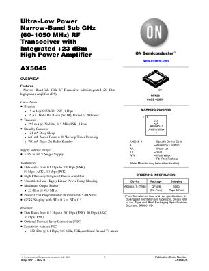 AX5045 数据手册首页
