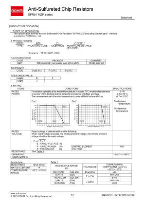 SFR01MZPD 数据手册首页