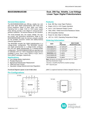 MAX5386-MAX5388 datasheet cover page