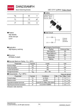 DAN235AMFH 数据手册首页