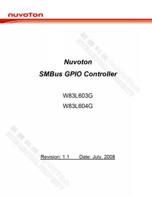 DA00-W83L603G604GA1 datasheet cover page