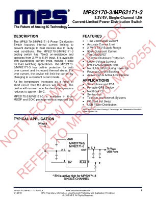 MP62171-3 datasheet cover page