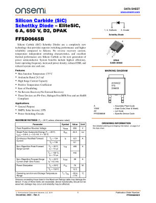 FFSD0665B datasheet cover page