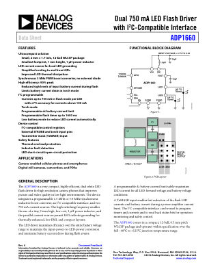 ADP1660 数据手册首页