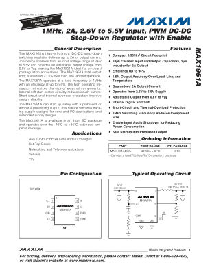 MAX1951A datasheet cover page
