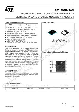 STL20NM20N 数据手册首页