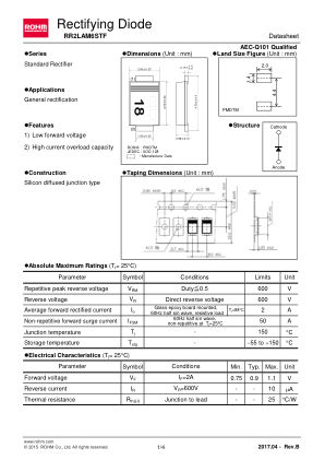 RR2LAM6STF datasheet cover page
