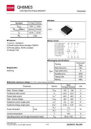 QH8ME5 datasheet cover page
