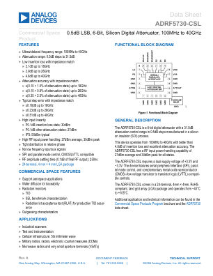 ADRF5730-CSL 数据手册首页