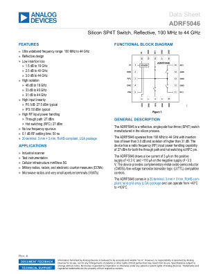 ADRF5046 数据手册首页