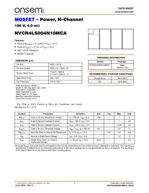 NVCR4LS004N10MCA-DIE 数据手册首页