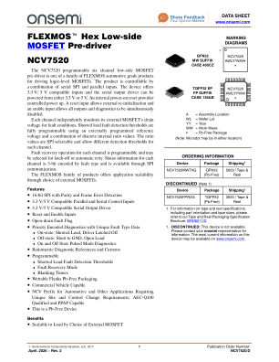 NCV7520 数据手册首页