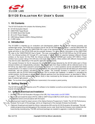 SI1120EK datasheet cover page