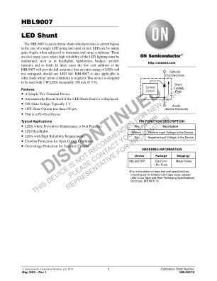 HBL9007 datasheet cover page