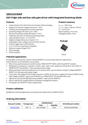 2ED2101S06F datasheet cover page