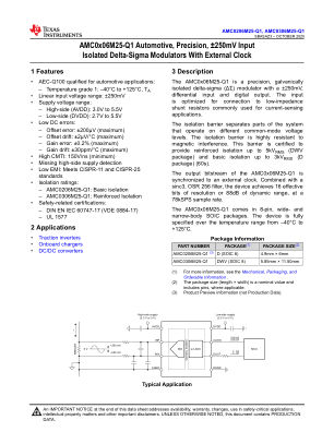 AMC0306M25-Q1 datasheet cover page