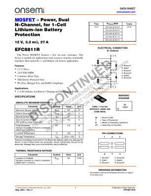 EFC8811R 数据手册首页