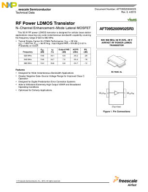 AFT09S200W02S 数据手册首页