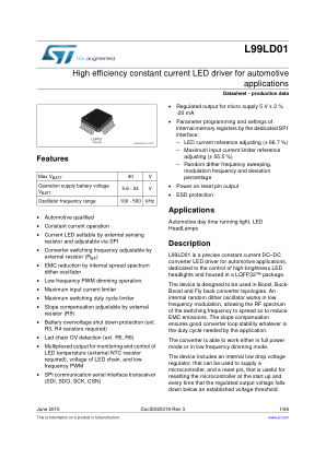 L99LD01 数据手册首页