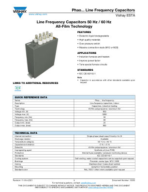 PHAO datasheet cover page