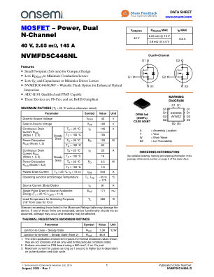 NVMFD5C446NL 数据手册首页