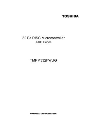 TMPM332FWUG datasheet cover page