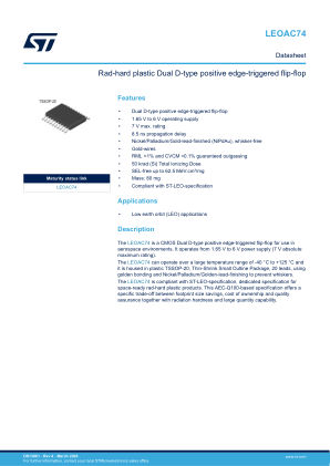 LEOAC74 datasheet cover page