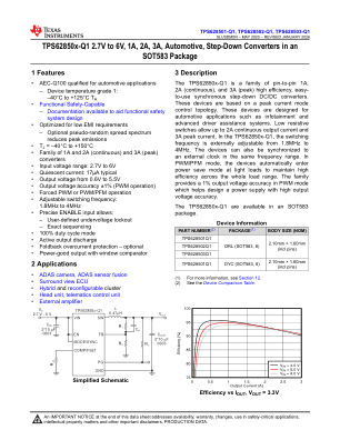 TPS628503-Q1 datasheet cover page